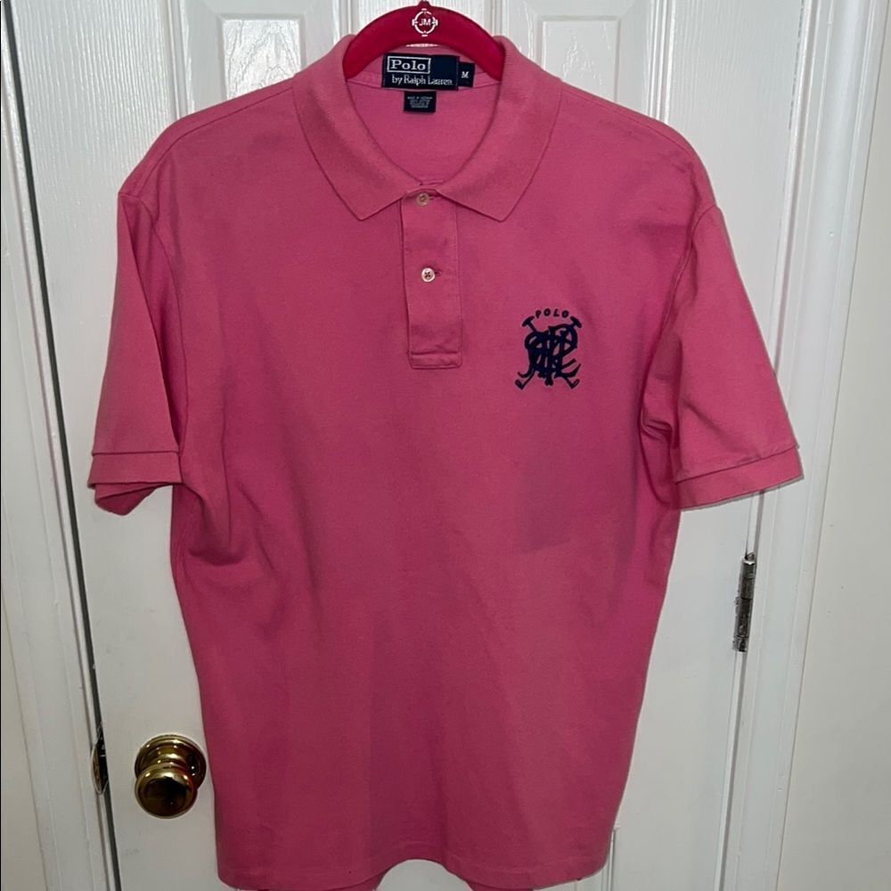 Polo by Ralph Lauren Men's Pink Polo Shirt